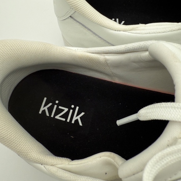 Men's Kizik Oslo Athletic Shoes Size 14 Off-White Bone Slip-On Leather Mesh NWOT - Picture 9 of 9